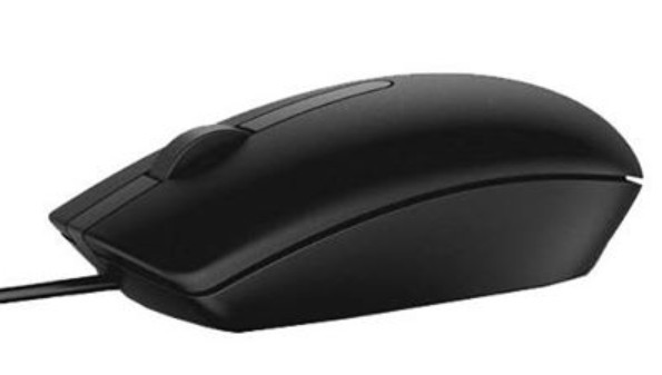 Dell Optical Mouse  - MS116 - Black - (Brown Box)