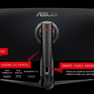 Màn hình cong Asus XG49VQ ROG Strix (49 inch/UHD/Super Ultra-Wide/HDR/144Hz/4ms/450cd/m²/DP+HDMI/Free Sync2/Loa 2x5W)