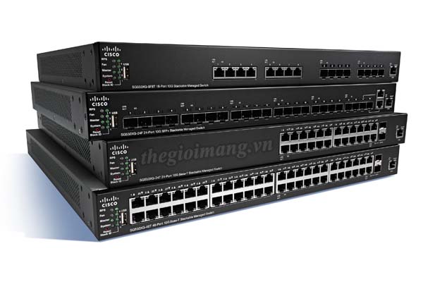Cisco SG350X-24PD 24-Port 2.5G PoE Stackable Managed Switch