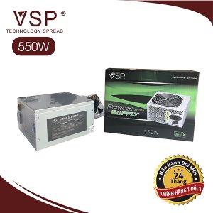Nguồn máy tính VSP 550W + dây nguồn - Full Box Bh 12 tháng