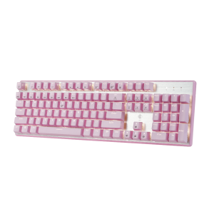 Mechanical Keyboard BJX KM9 Pink Full Size Blue Switch (Pink Version)