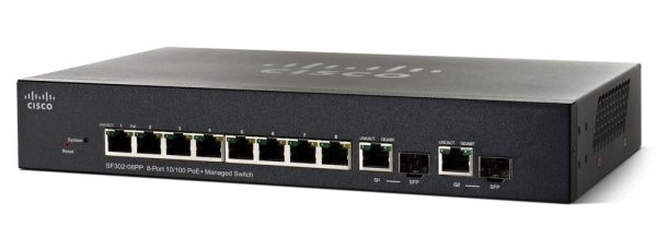 Cisco SF352-08MP 8-port 10/100 Max-POE Managed Switch