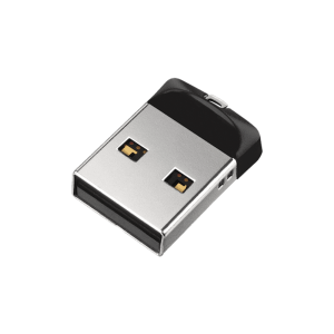USB 16GB USB SanDisk Cruzer Fit , CZ33, USB2.0, Black with cap, Plug & Stay