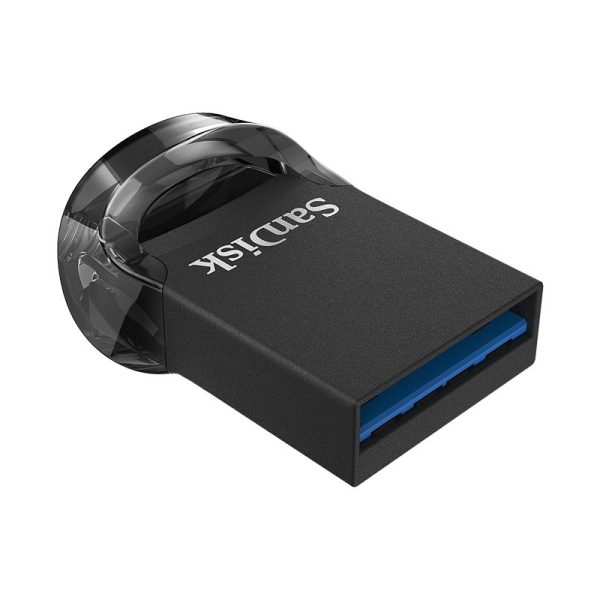 USB 32GB SanDisk Ultra Fit USB 3.1 Flash Drive,CZ430, USB3.1, Black, Plug & Stay