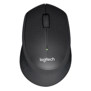 Logitech Wireless Mouse M331 (silent) Black/ Red/ Blue (Không dây/ Đầu cắm nano/ USB/ Pin AA 24 tháng/ thiết kế thuận tay phải/ Không tiếng ồn)