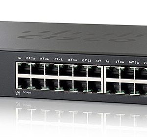 SF 300-24 24-port 10/100 Managed Switch with Gigabit Uplinks