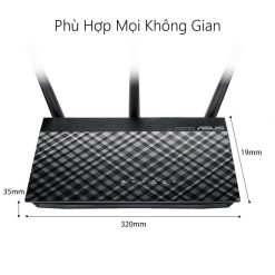 ASUS RT-AC53 Chuẩn AC750, 2 băng tần, cổng Gigabit. 2 băng tần chuẩn AC750 (2.4Ghz:300Mbps+ 5GHz: 433Mbps), 3 ăng-ten rời. Cổng: 2 port x 10/100/1000 Lan, 1 port x 10/100/1000 Wan. Hỗ trợ: truy cập từ xa qua internet, Guest network, IPV6. Hỗ trợ mod - Ảnh 3