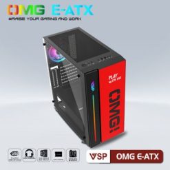 Case game OMG E-ATX (đỏ đen) - Ảnh 3