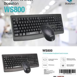 Bộ phím chuột không dây wireless Bosston WS800 - Ảnh 3