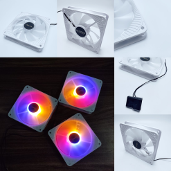 Fan tản nhiệt W1 White 4pin molex