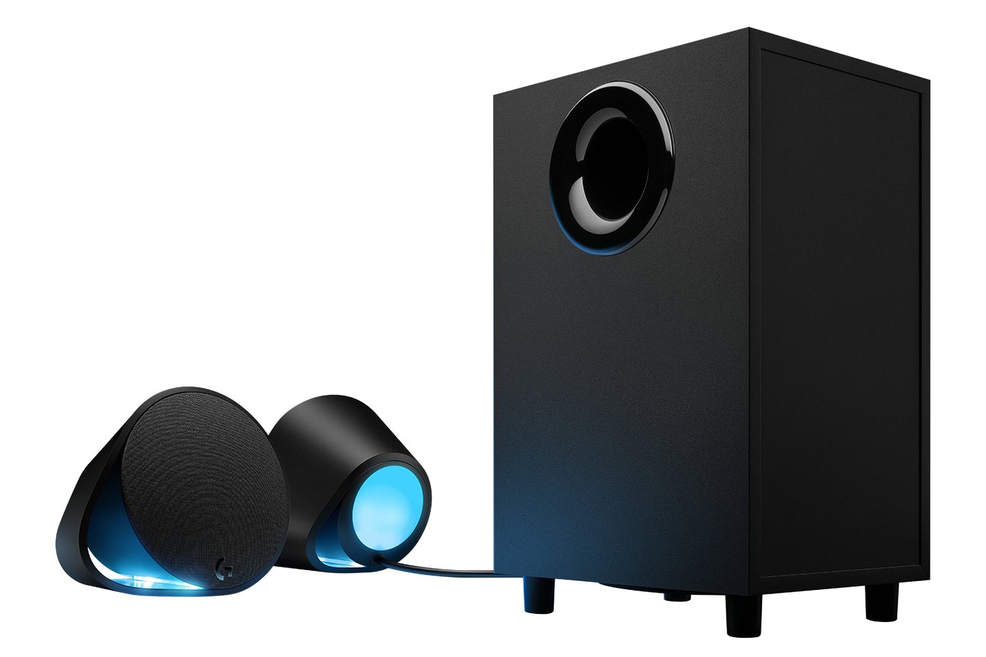 Loa vi tính G560 LOA CHƠI GAME MÁY TÍNH RGB LIGHTSYNC ÂM THANH NỔI DTS:X ULTRA Tổng watt (cực đại): 240W LOGITECH GAMING SOFTWARE