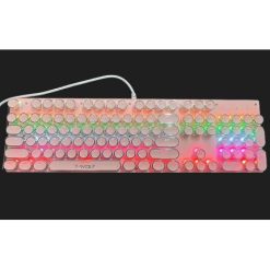 KEYBOARD PHÍM T-WOLF T75 PUNK MẠ BẠC LED - Ảnh 2