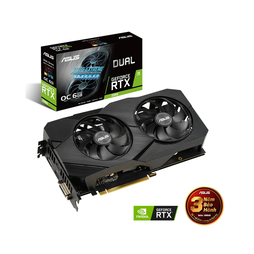 Card màn hình Asus Dual RTX2060 O6G Evo