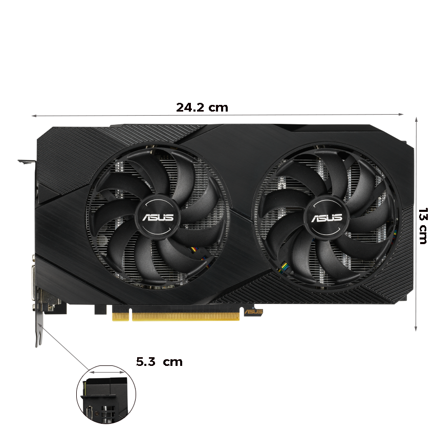 Card màn hình Asus Dual RTX2060 O6G Evo - Ảnh 2
