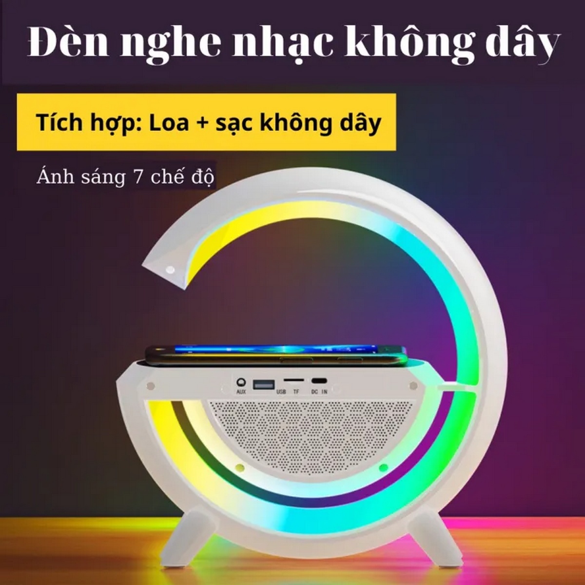 Loa Bluetooth Chữ G BT2301 Chế Độ Led RGB