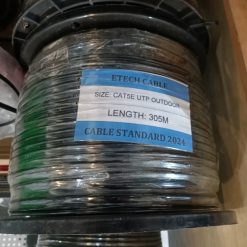 Cáp mạng ngoài trời, cat5e, thép gia cường, cuộn 305M Etech (giá chưa vat, hàng có vat) - Ảnh 2