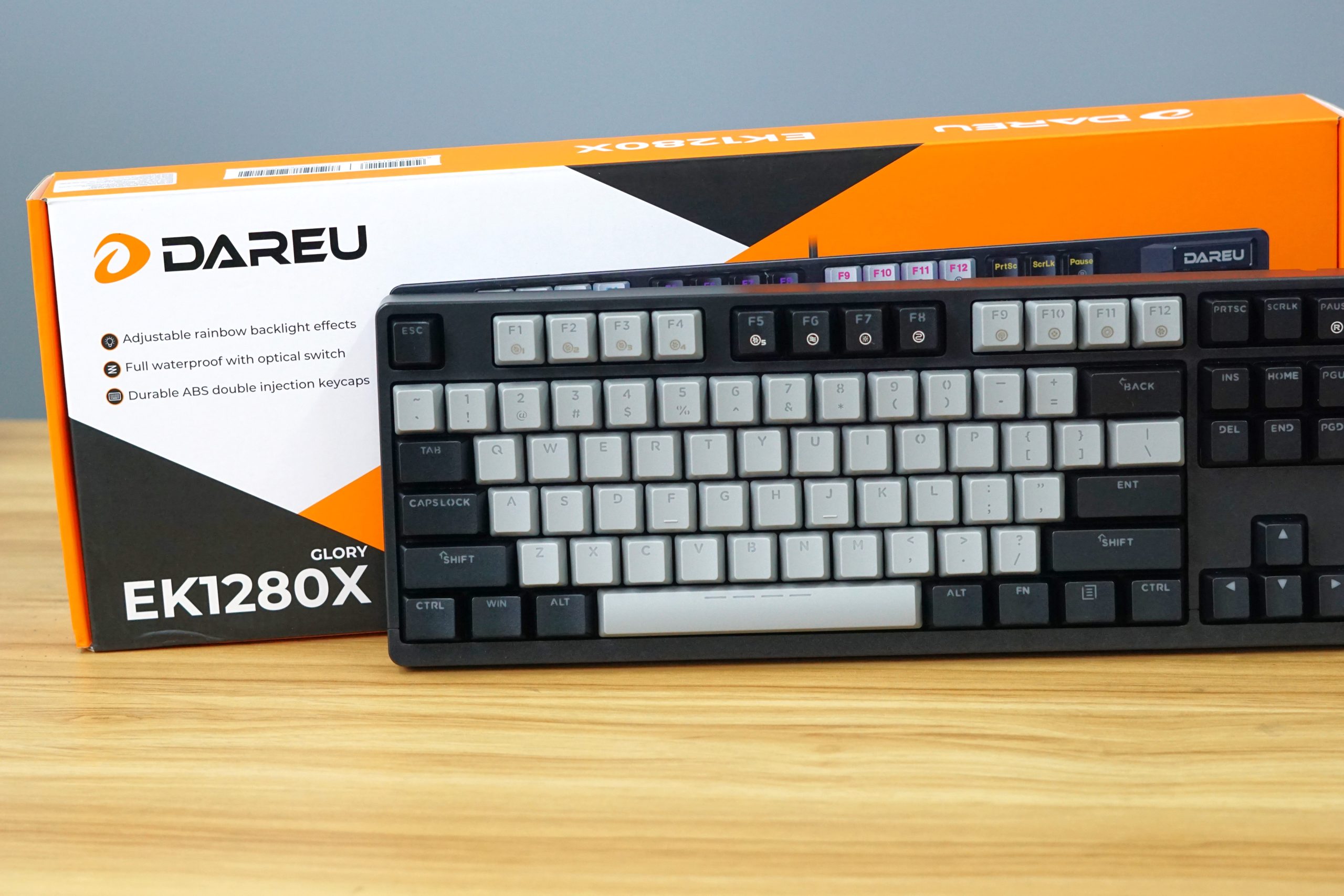Bàn phím máy tính DAREU EK1280X Black-grey,Optical switch - BLUE - Ảnh 6