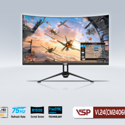 Màn hình LCD Cong 24" VSP VL24 (CM2406H) FullHD 75Hz Đen - Ảnh 2