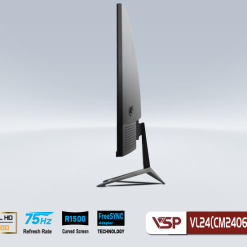 Màn hình LCD Cong 24" VSP VL24 (CM2406H) FullHD 75Hz Đen - Ảnh 3