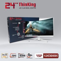 Màn hình VSP 24" VL24(CM2406H) Màn Cong Full Viền 75hz Trắng