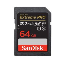 Thẻ nhớ SanDisk 64G Extreme Pro,SDSDXXU-064GGN4IN,V30,U3,C10,UHS-I,200MB/sR,90MB/s W