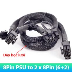 Cáp Corsair 8 pin ra 2 đầu 8 pin( 6+2)