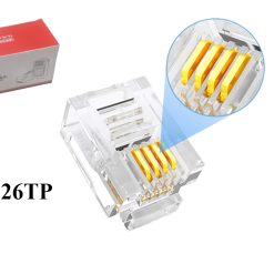 Đầu điện thoại 4 line RJ11 Unitek OT26TP