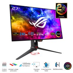 Màn Hình Gaming ASUS ROG Swift OLED PG27AQDM (26.5 inch - 2K - OLED - 240Hz - 0.03ms - FreeSync - GSync - HDR10) - Ảnh 2