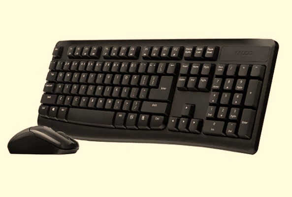 Bộ phím chuột không dây RAPOO X1800 Pro Black - Ảnh 2