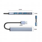 Bộ chia USB HUB 4 cổng ORICO AH-A13-GY-BP - Ảnh 2