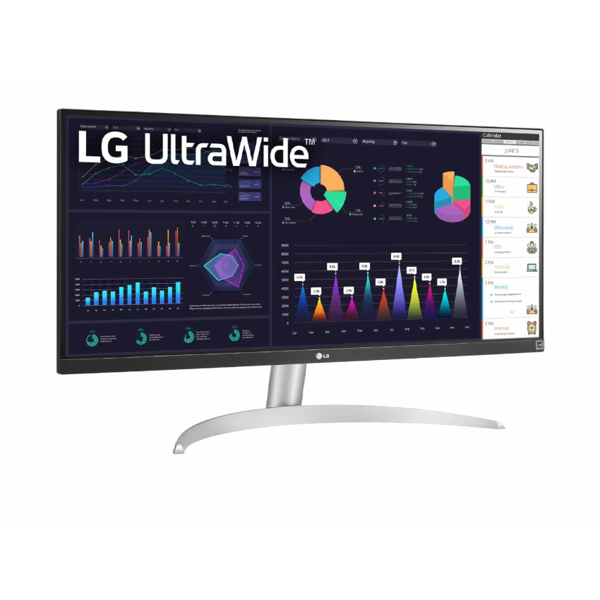 Màn Hình LG UltraWide 29WQ600-W (29.0 inch - UWHD - IPS - 100Hz - 1ms - USB TypeC - FreeSync - HDR10 - Speaker - Ảnh 2