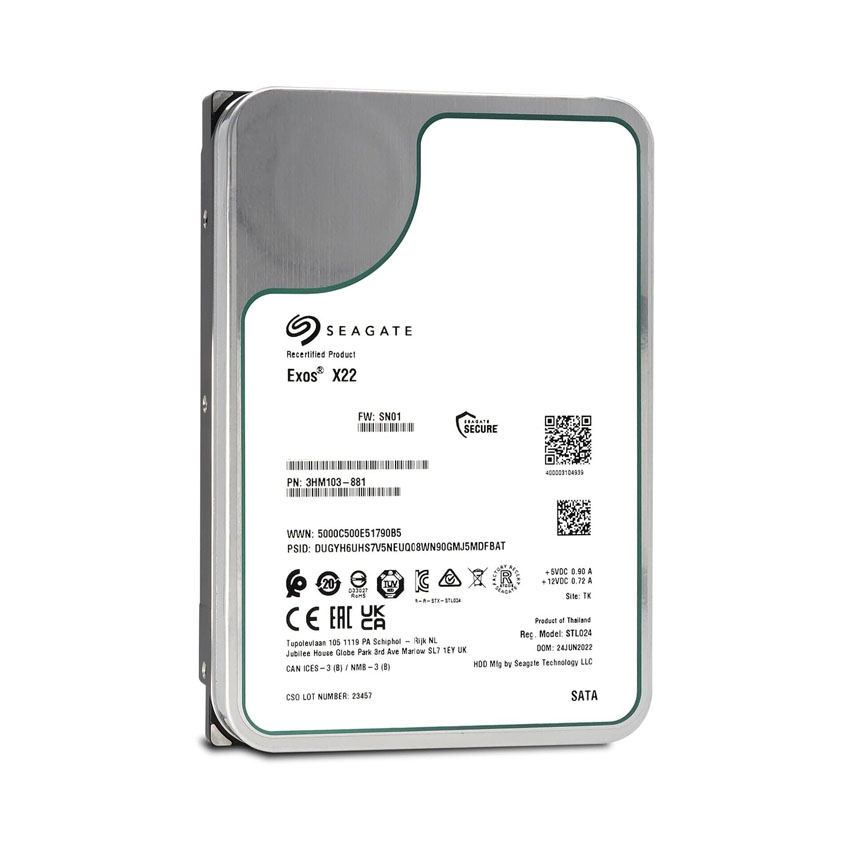 Ổ đĩa cứng Seagate Exos 22TB ST22000NM001E