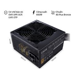 Nguồn CoolerMaster MWE Bronze V3 230V 650W - Ảnh 2