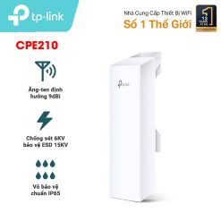 Wifi TP-LINK CPE210 Outdoor 9dBi Tốc Độ 300Mbps Băng Tần 2.4GH - Ảnh 2