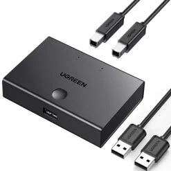 Bộ chia máy in 1 ra 2 cổng USB 2.0 chính hãng Ugreen 30345 cao cấp