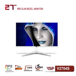 Màn hình phẳng LED tràn viền Slim Bezel VSP V2704S White