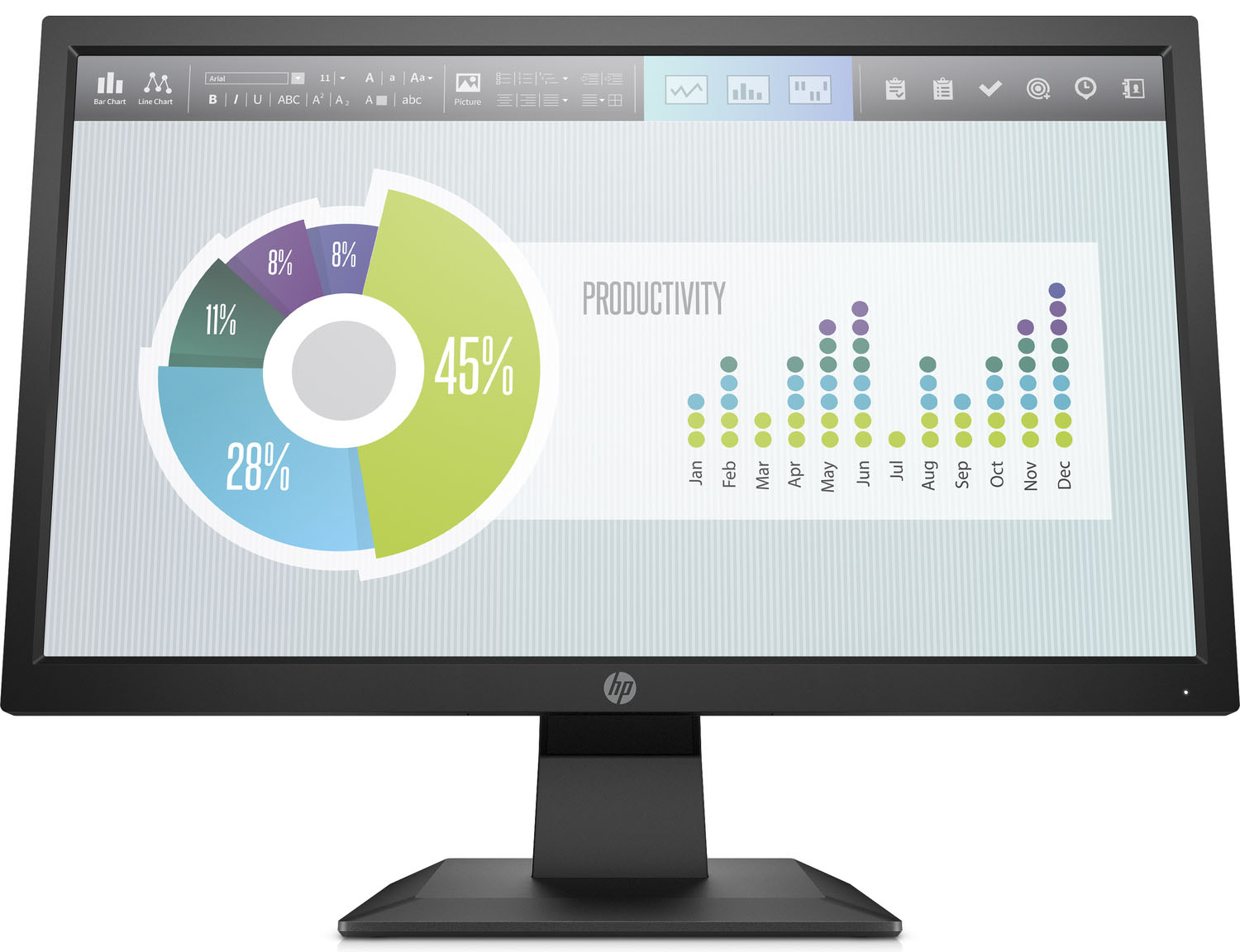 Màn hình vi tính HP 19.5 INCH P204V MONITOR - 5RD66AA
