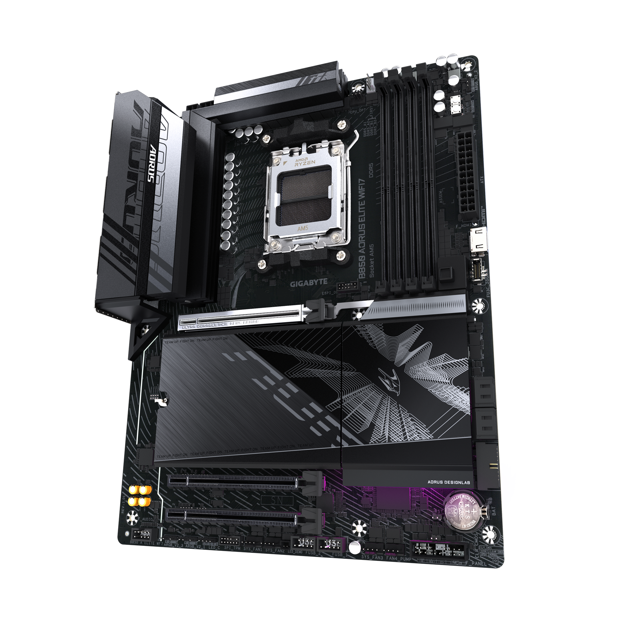 Mainboard Gigabyte B850 Aorus Elite Wifi 7 - mặt trước