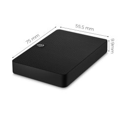 Ổ cứng di động 1TB USB 3.0 2.5 inch Seagate Expansion Portable Đen chính hãng - STKM1000400 - góc nghiêng