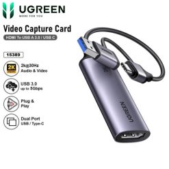 USB Capture HDMI, live streaming 2K@30Hz HDMI to USB 3.0, Type-C Ugreen 15389-CM629