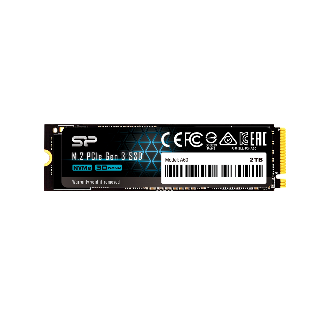 Ổ cứng SSD Silicon Power A60 2TB M2.PCIe 3x4 (SP002TBP34A60M28)