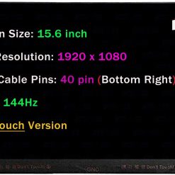 Thông số màn hình laptop 15.6 inch 144Hz 40 pin