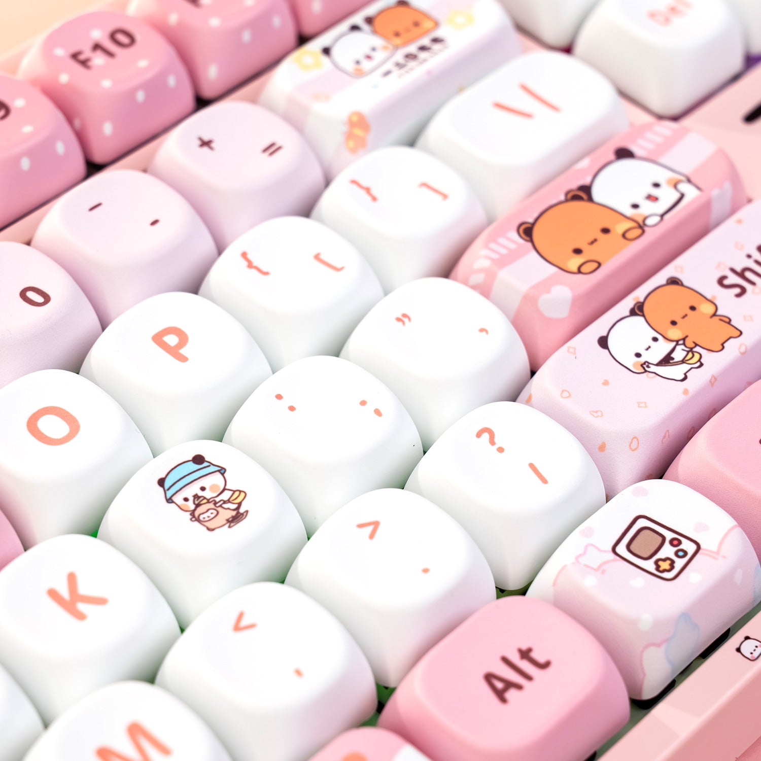 AKKO 3108 V3 Yier and Bubu Pink nhìn ngang
