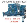 Main laptop Dell Vostro 3400 3500 Inspiron 3501 i3-1115G4 LA-K034P
