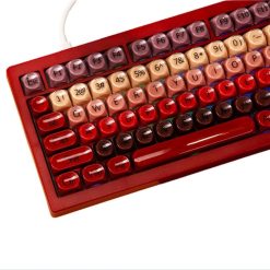 Veekos K75 Wine Red nhìn ngang, kết cấu gasket mount