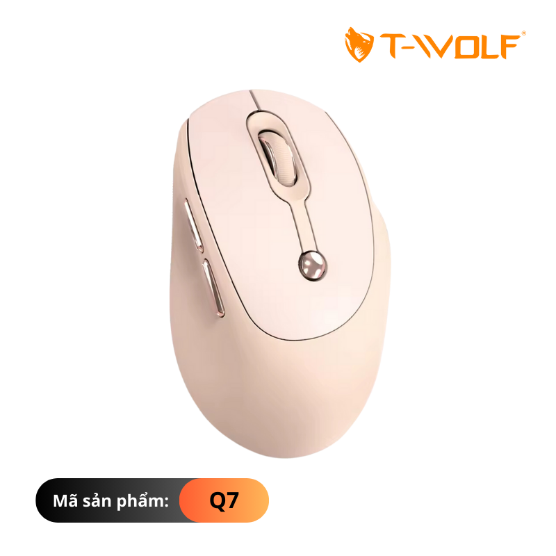 Chuột không dây T-wolf Q7 màu kem