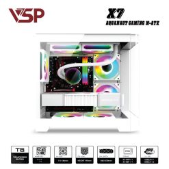 Vỏ case VSP Aquanaut Pro Gaming X7 White - ảnh 2