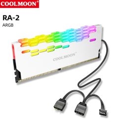 Tản nhiệt RAM Coolmoon ARGB màu trắng TNR-CM-W