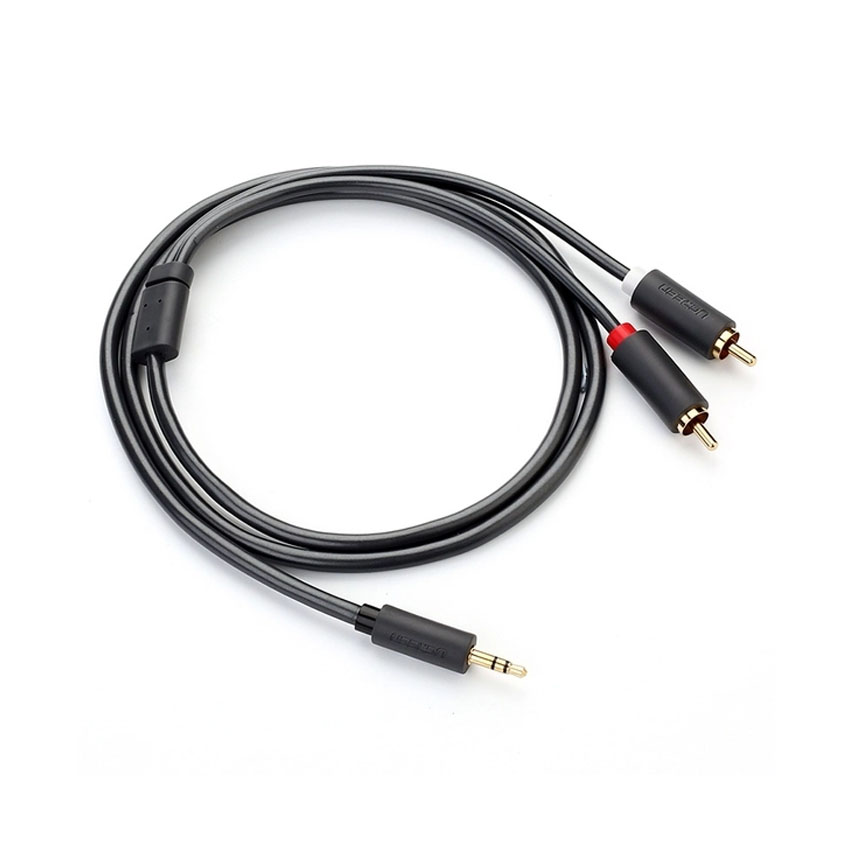 Cáp audio 3.5mm sang 2 RCA (hoa sen) dài 5M Ugreen 10513