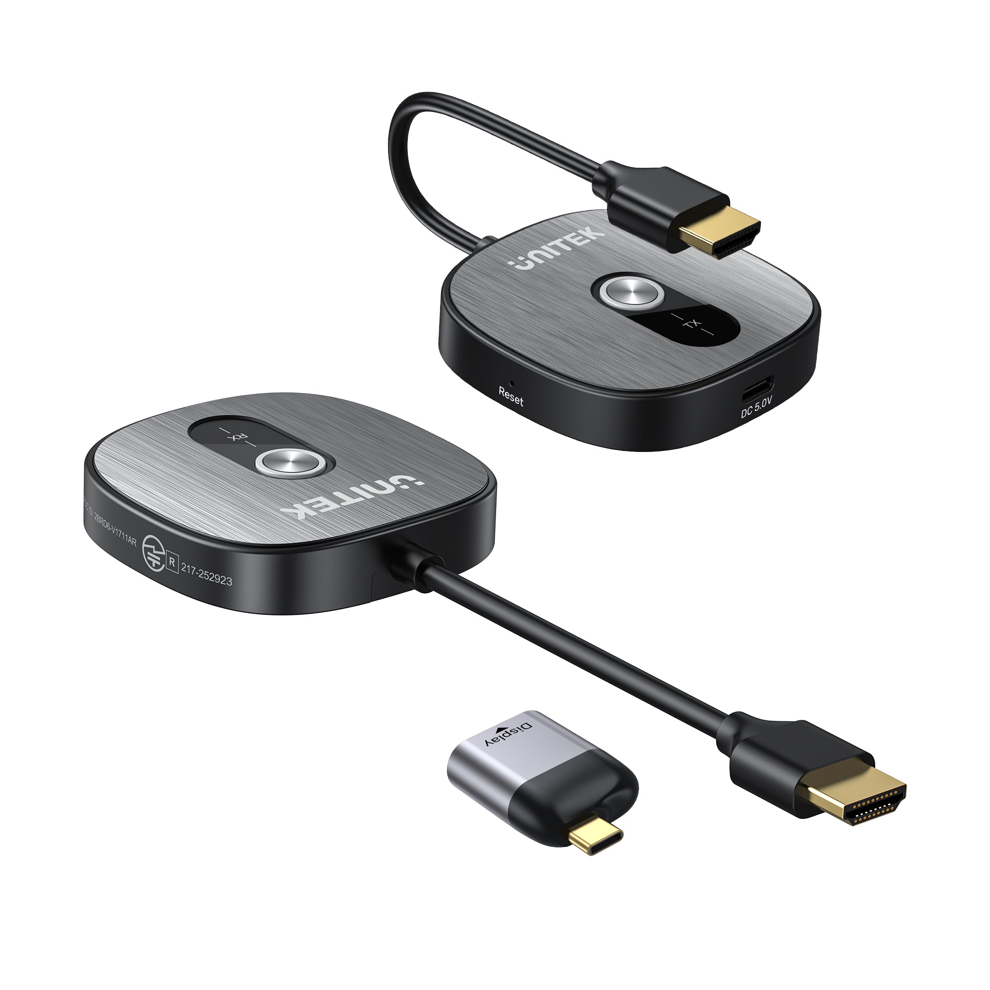 Bộ kết nối HDMI không dây 4K Unitek V1717C - mặt trước